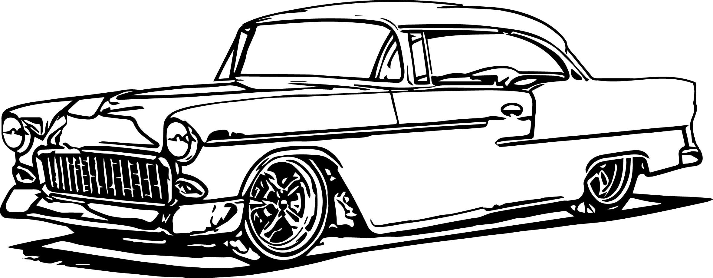2356x918 Coloring Pages Of Cool Trucks Cool Truck Drawing - Cool Truck Drawings