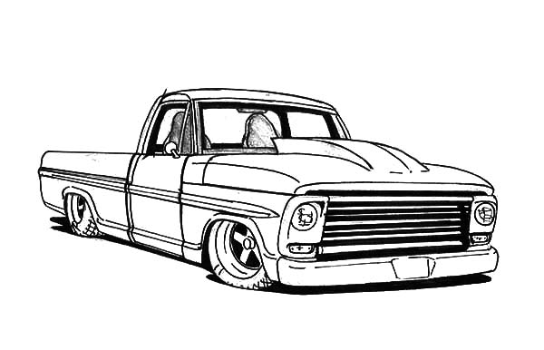 600x386 Coloring Pages Of Cool Trucks Cool Truck Drawing - Cool Truck Drawings