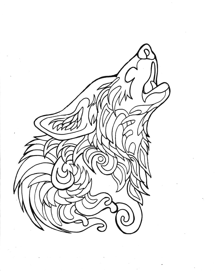 736x926 how to draw clawdeen wolf easy animated wolf coloring pages - Cool Wolf Drawings