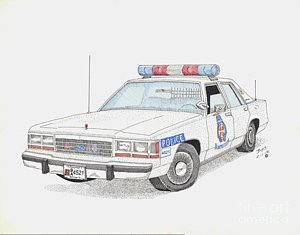 300x235 baltimore county police car drawing - Cop Car Drawing