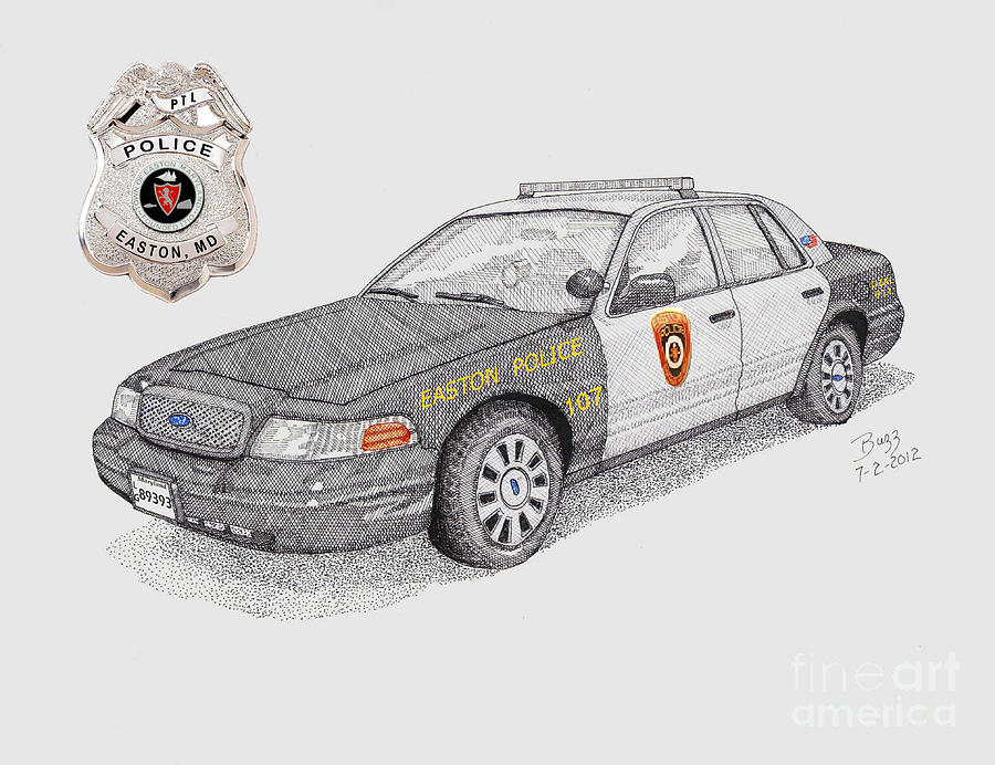 900x692 easton police car drawing - Cop Car Drawing