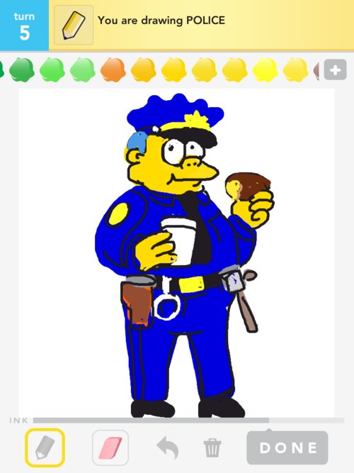 500x667 Police Drawings - Cop Drawing
