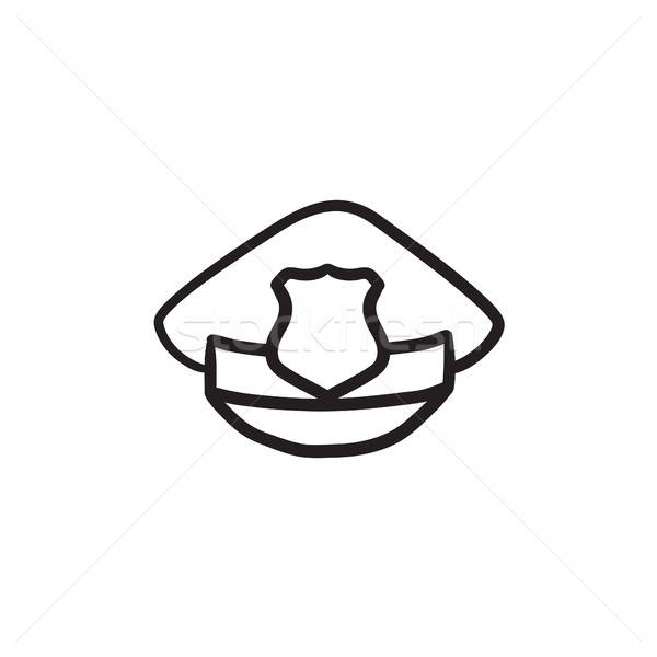 600x600 cop hat stock photos, stock images and vectors stockfresh - Cop Hat Drawing