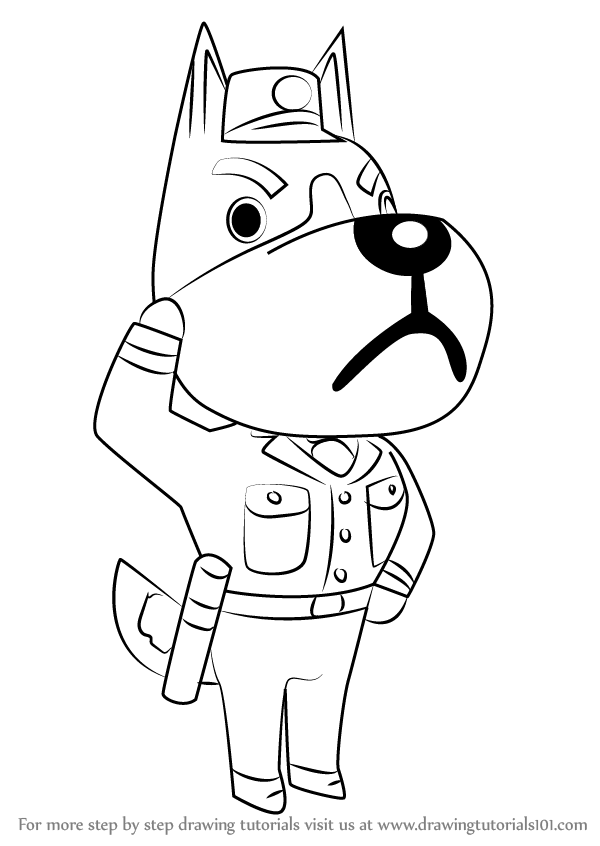 600x846 learn how to draw copper from animal crossing - Copper Drawing