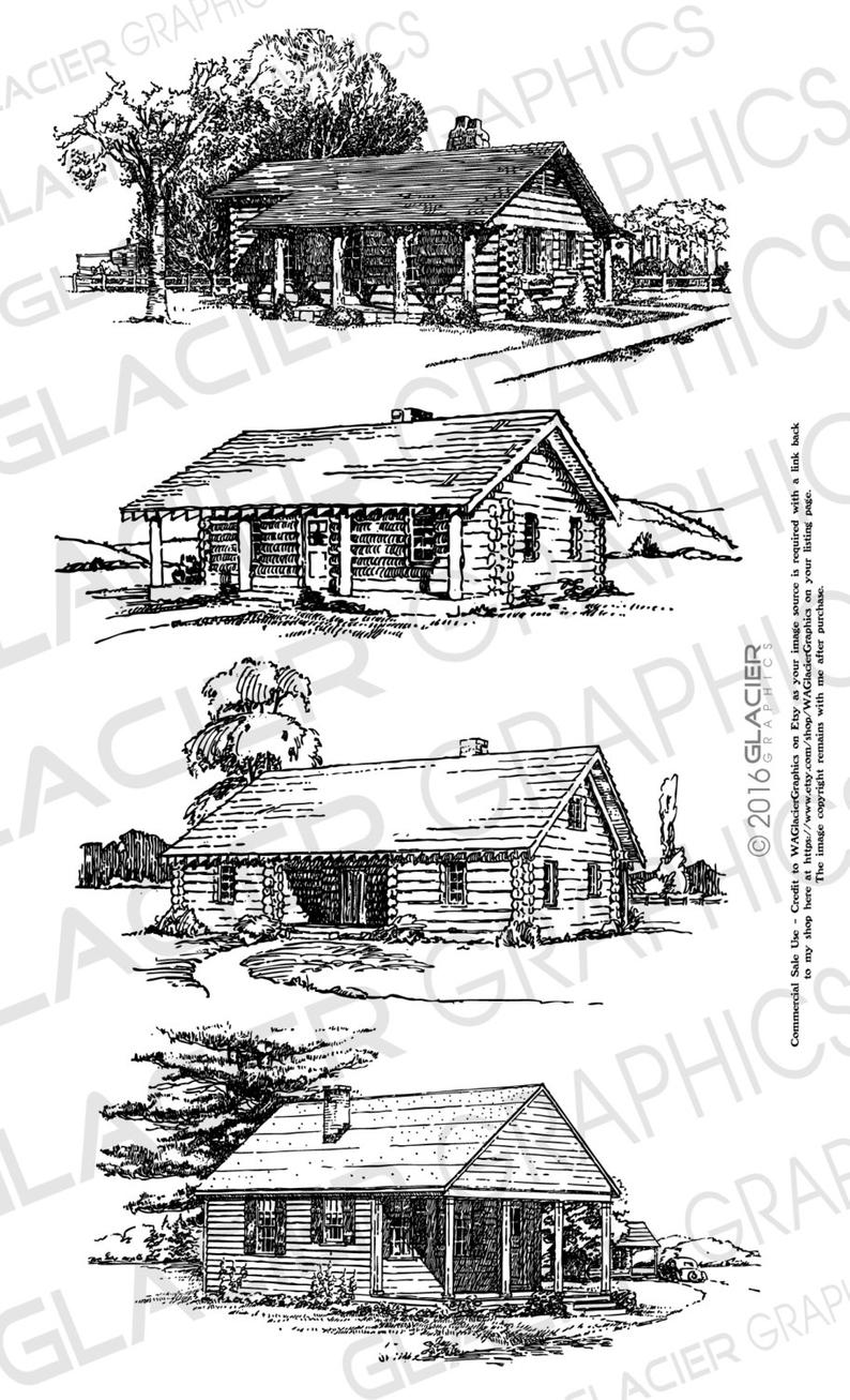 794x1307 cabin illustrations vintage cabin clipart vector copyright etsy - Copyright Free Drawings