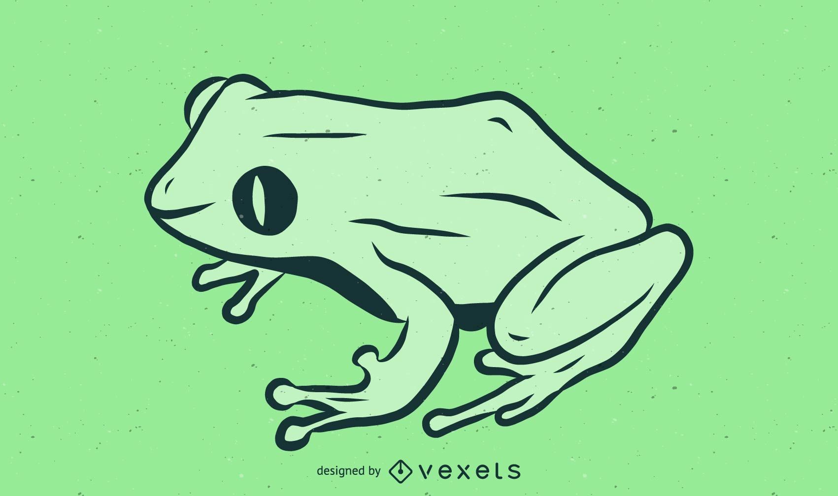 Frog vector 2d character