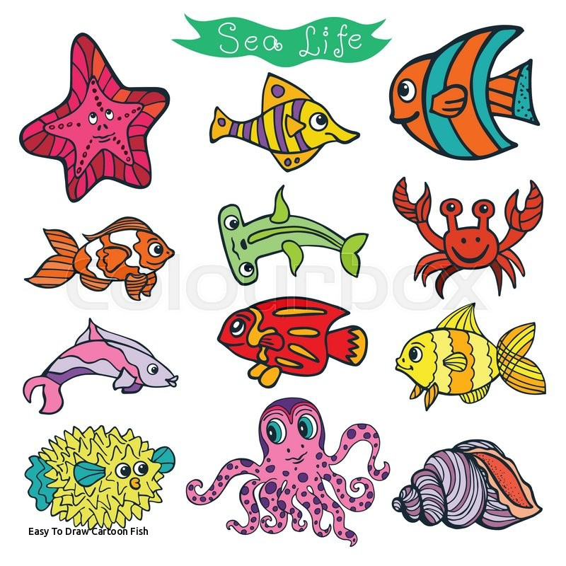 800x800 Easy To Draw Cartoon Fish - Coral Cartoon Drawing