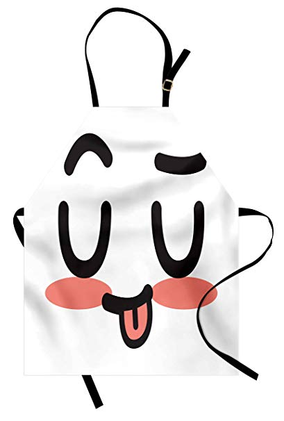 409x606 lunarable kawaii apron, japanese inspirations - Coral Cartoon Drawing