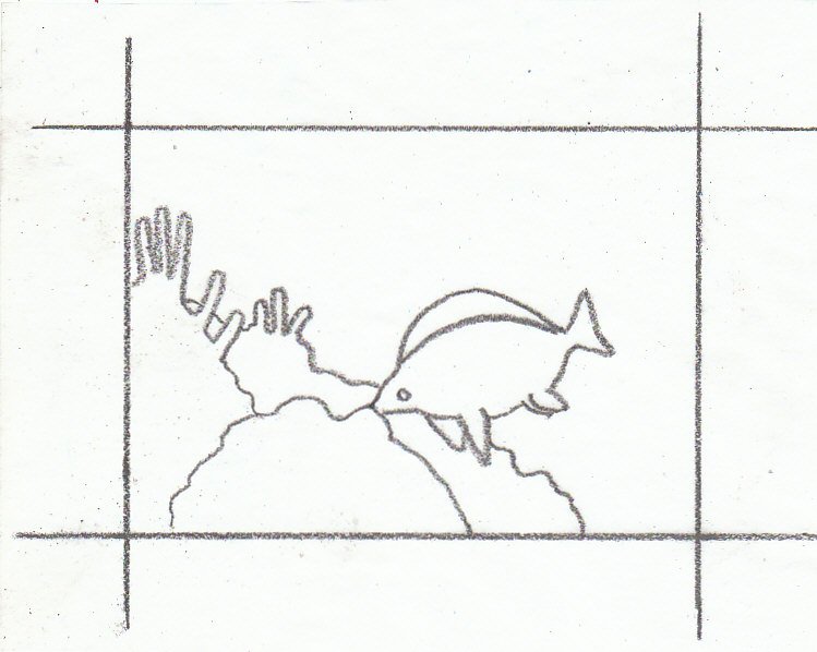 749x598 Art Lesson - Coral Line Drawing