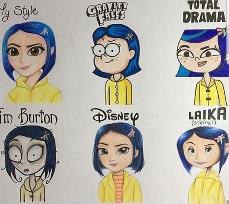 750x670 Coraline Discovered - Coraline Drawings
