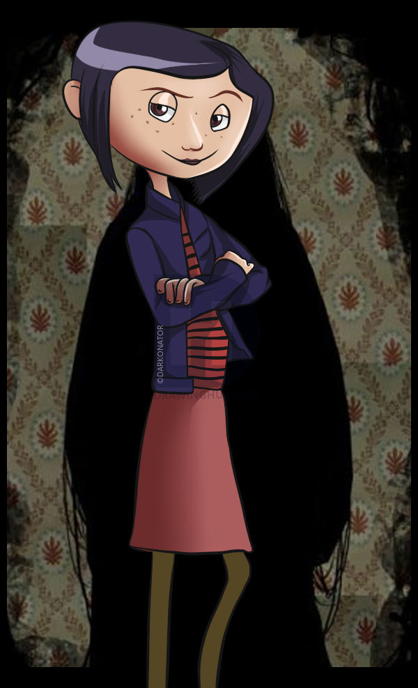 600x987 How To Draw Coraline, Step - Coraline Drawings