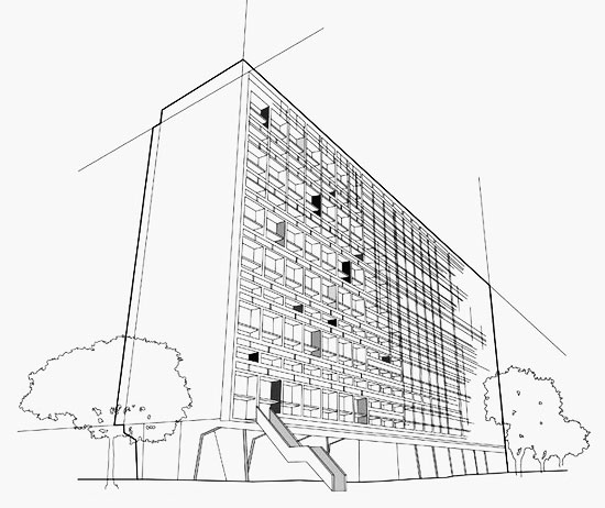 550x462 le corbusier history of graphic design - Corbusier Drawings