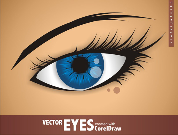 600x454 creating vector eyes with coreldraw - Corel Draw Drawings