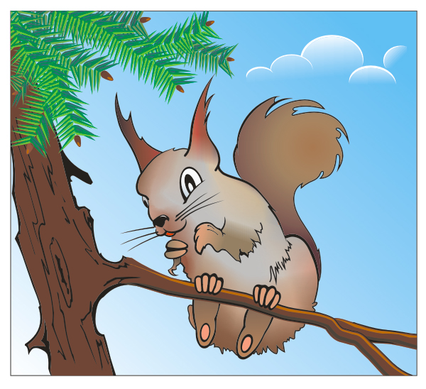 600x548 How To Make A Cheeky Squirrel Using Corel Draw - Corel Drawing