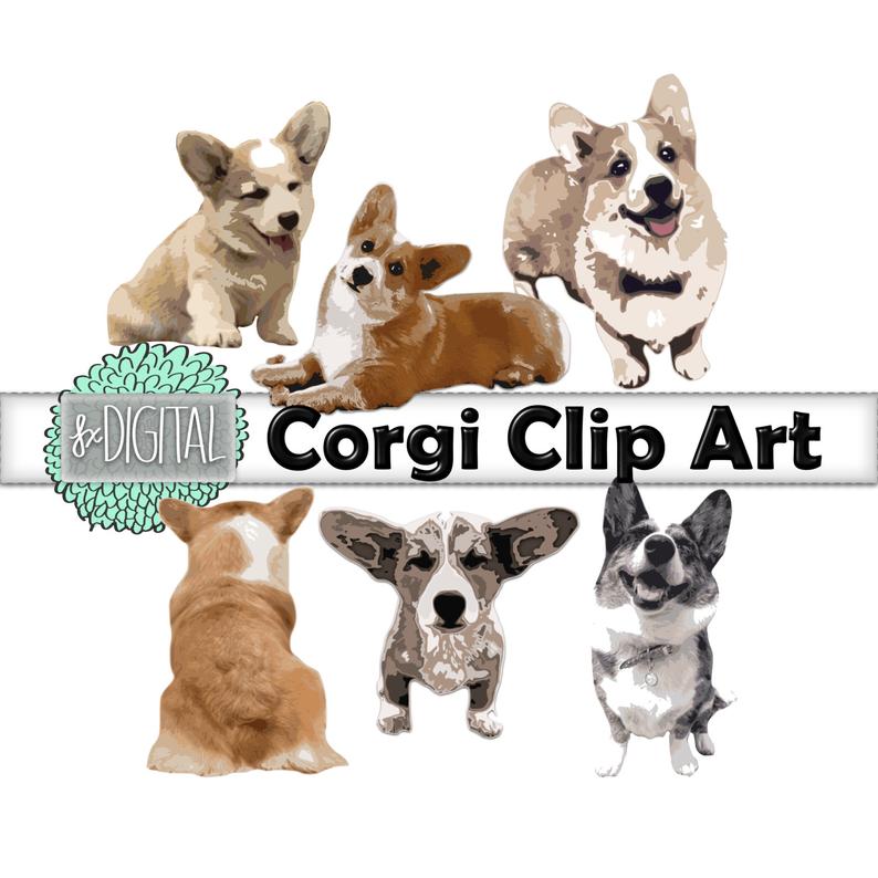 794x794 corgi clip art corgi graphic corgi drawing welsh corgi etsy - Corgi Drawing