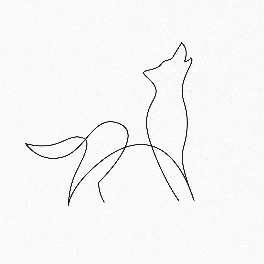 1080x1080 Corgi Drawing Minimalist For Free Download - Corgi Line Drawing