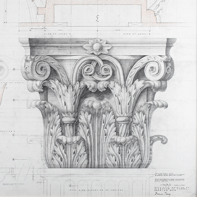 Corinthian Column Drawing at PaintingValley.com | Explore collection of ...