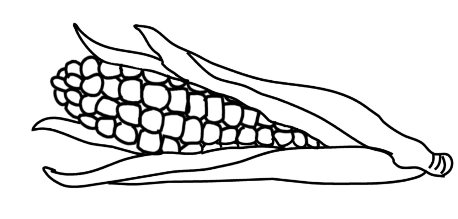 Кукуруза рисунок карандашом