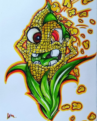 320x400 corn drawings on paigeeworld pictures of corn - Corn Drawing