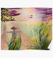 210x230 Corn Field Drawing Posters Redbubble - Corn Field Drawing