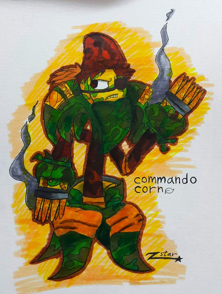 772x1024 Commando Corn Drawing Pvz Garden Warfare Amino - Corn Images Drawings