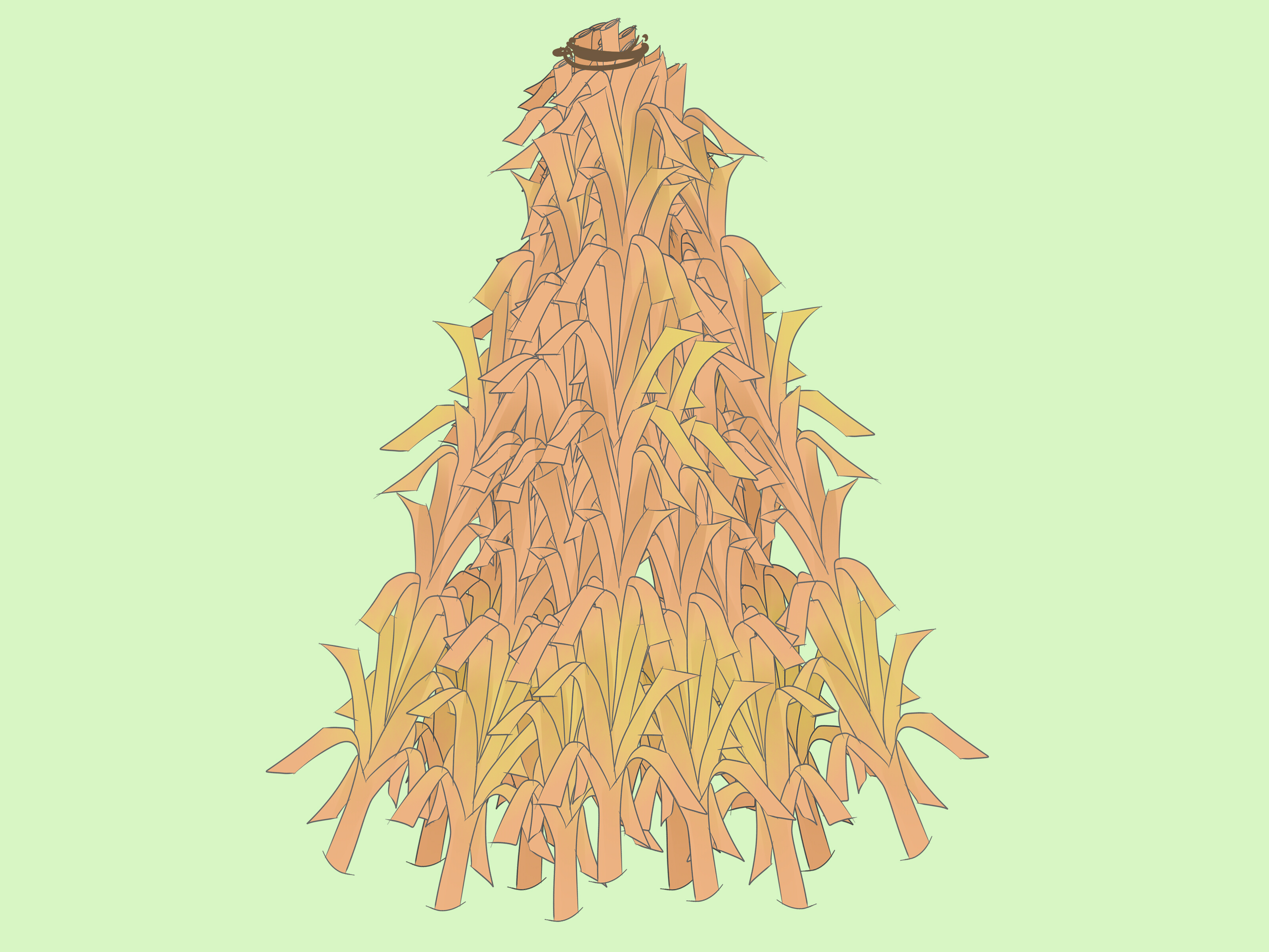 3200x2400 How To Make Corn Stalk Decorations - Corn Stalk Drawing
