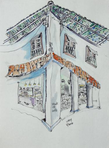 375x506 asian corner shop drawing - Corner Drawings