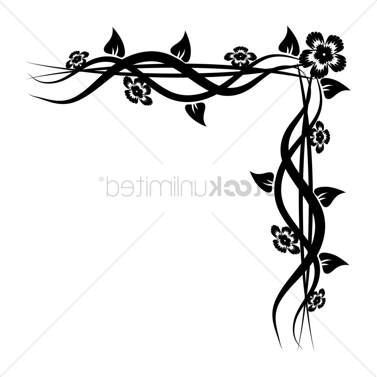 1300x1300 flower corner drawing - Corner Flower Drawing