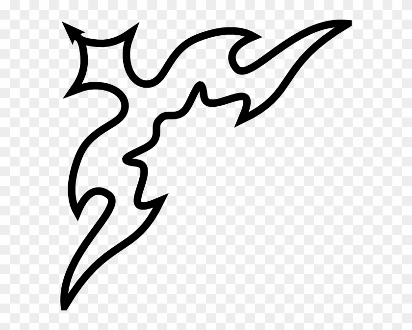 840x674 left top corner tribal clip art - Corner Flower Drawing