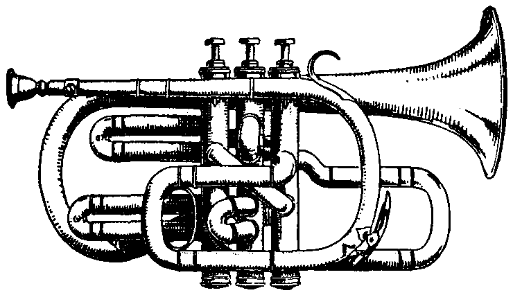 740x426 Filebritannica Cornet With Enharmonic Valves - Cornet Drawing