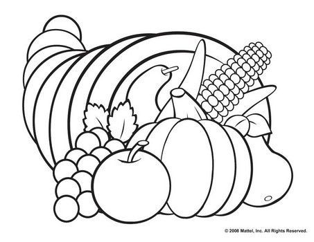453x350 Luxury Empty Cornucopia Basket Coloring - Cornucopia Drawing
