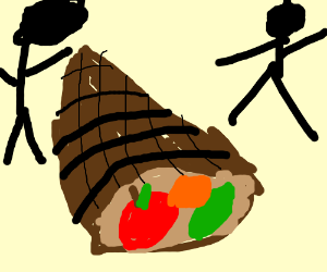 300x250 Cornucopia Drawing - Cornucopia Drawing