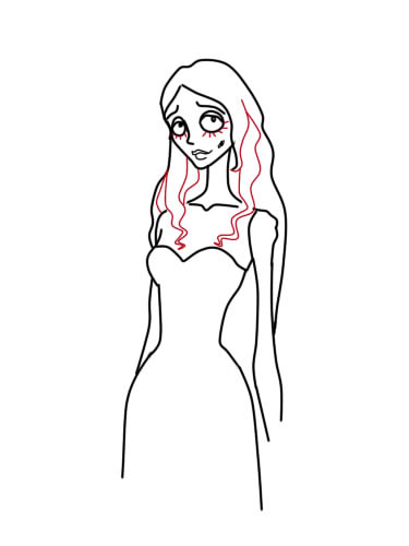 375x500 how to draw corpse bride gradually pencil - Corpse Bride Drawing