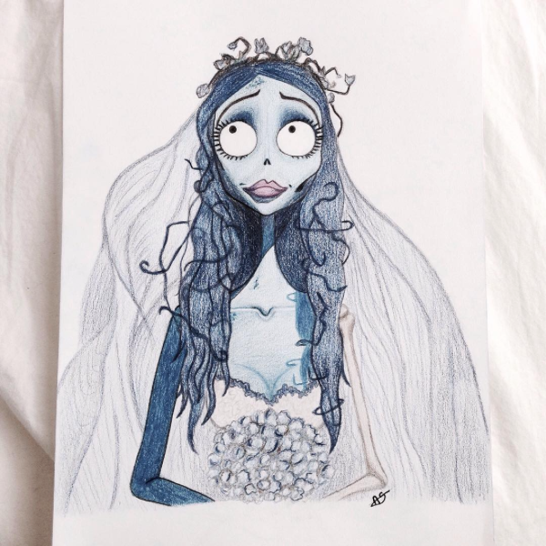 Corpse Bride Drawing at PaintingValley.com | Explore collection of ...