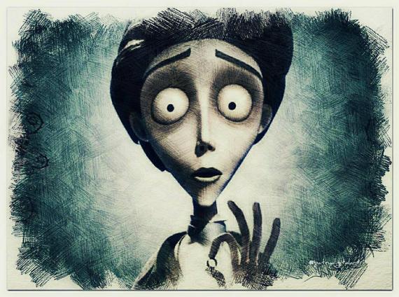 570x424 victor the corpse bride drawing a colorful pencil art print etsy - Corpse Bride Drawing
