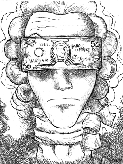 427x572 The Corruption Of Money - Corruption Drawing