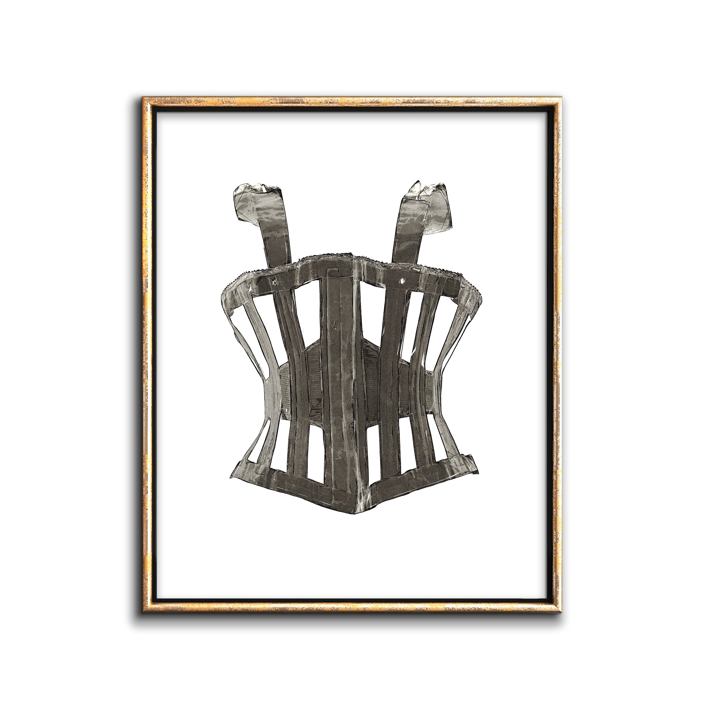 3000x3000 fashion wall art chaos wonder design - Corset Drawing