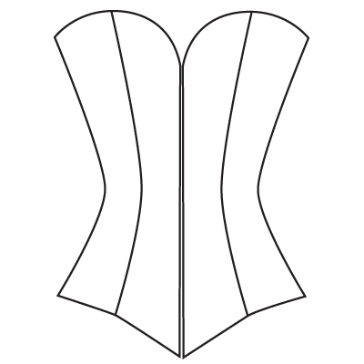 400x400 custom corset pattern underbust - Corset Drawing