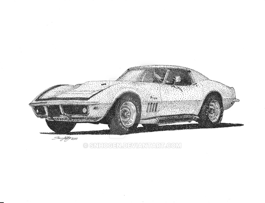 Corvette Stingray Drawing At Explore Collection Of