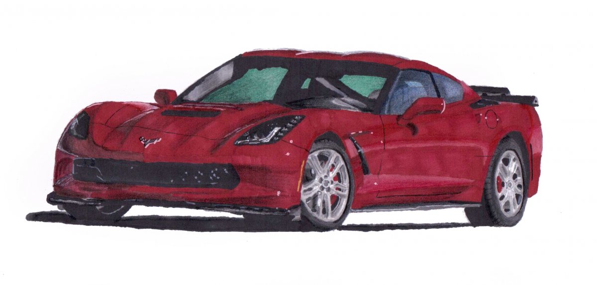 1200x573 chevrolet corvette stingray - Corvette Stingray Drawing