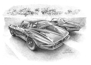 300x214 chevrolet corvette stingray drawings fine art america - Corvette Stingray Drawing