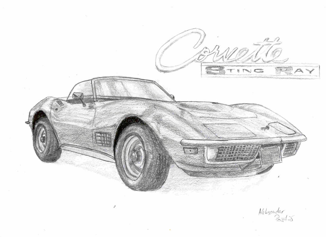 1049x762 corvette stingray - Corvette Stingray Drawing