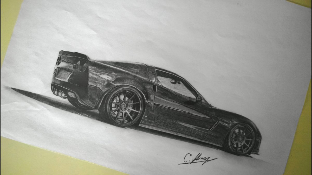 1200x675 Chevrolet Corvette - Corvette Z06 Drawing
