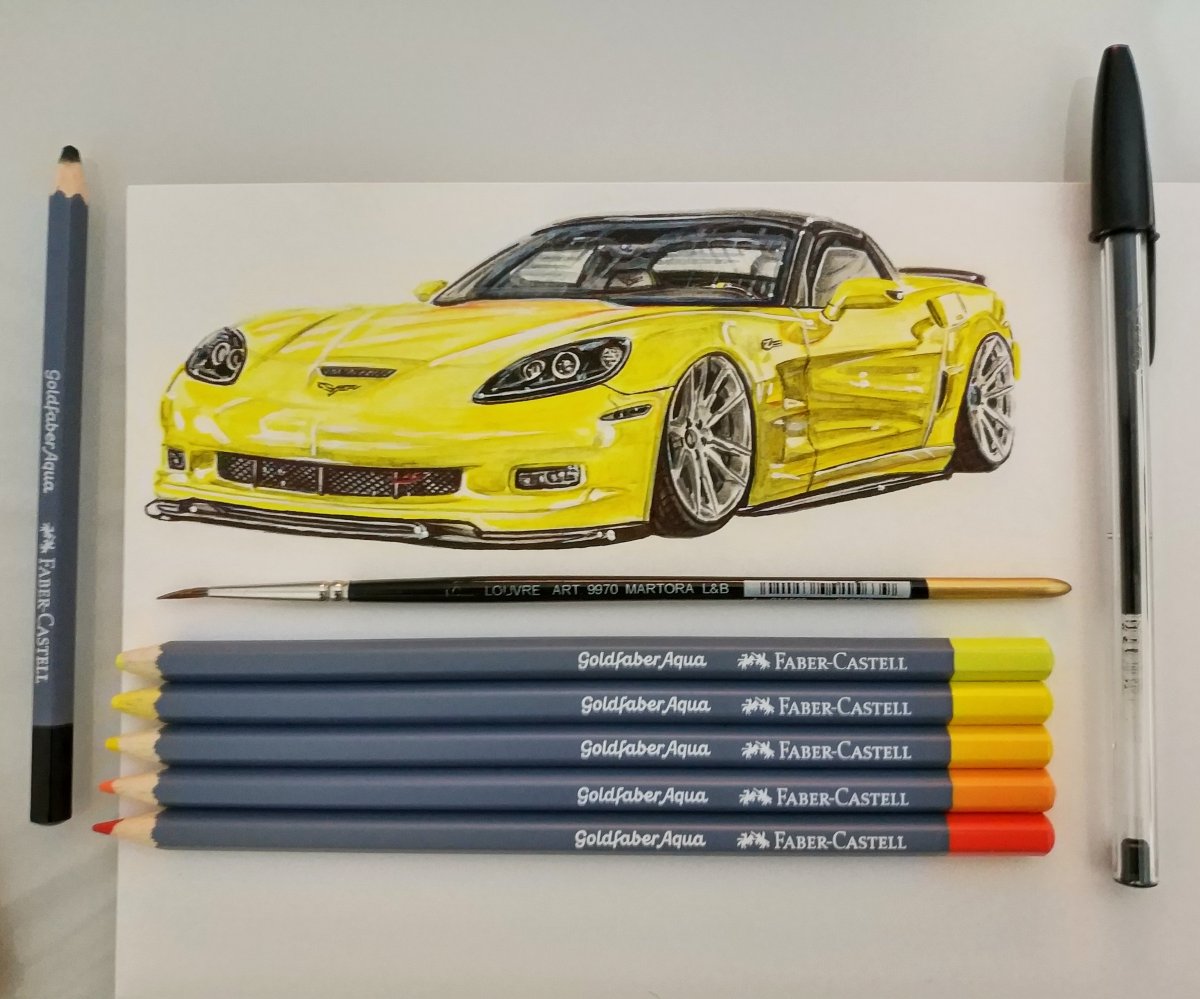 1200x999 Corvette - Corvette Z06 Drawing