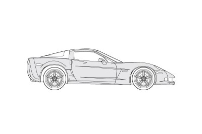 400x266 revit chevrolet corvette familiy to bring scale and realism - Corvette Z06 Drawing