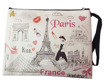 425x336 rectangle cosmetic bag paris landmarks, fashion kiss drawings - Cosmetic Drawings