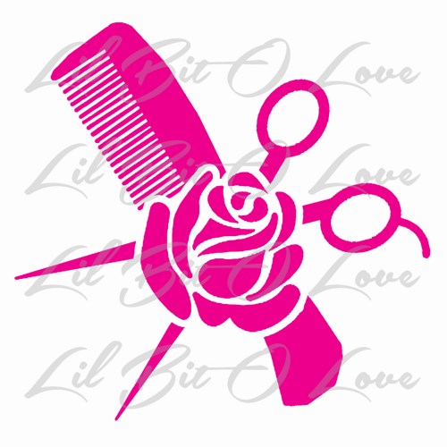 500x500 Cosmetologist Pink Clipart - Cosmetology Drawings