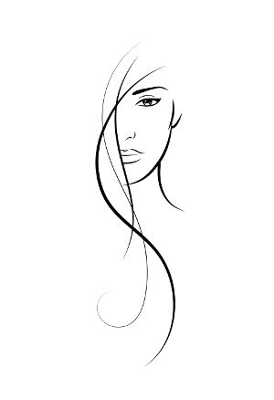 300x438 logo for beauty salon food drink that i love - Cosmetology Drawings