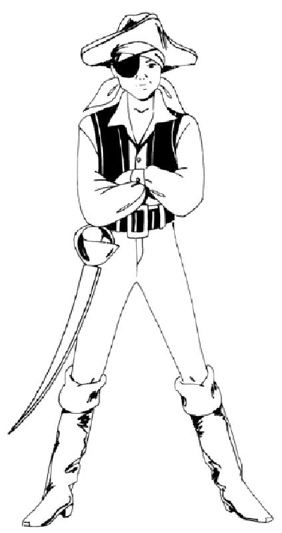 400x755 how to draw people boy in a pirate costume howstuffworks - Costume Drawing