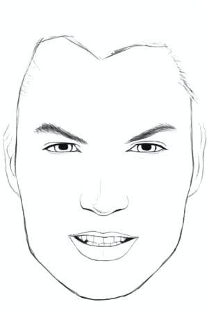 301x447 Male Template Drawing Good How To Draw Realistic Faces Of New - Costume Drawing Template